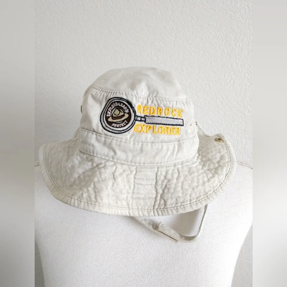 Broner Toddler Sun Hat Sedona AZ Red Rock Explorer Beige Khaki Safari Ages 2 - 4